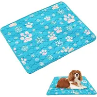 OEM Couverture rafraîchissante pour chiens et chats, couche réfrigérante, lavable, été, lits, sièges de voiture, 50 x 40 cm, bleu