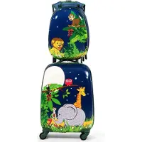 Famanu Ensemble de bagages pour enfants avec valise à roulettes