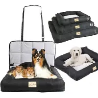 OEM Coussin pour chien pour voiture, modèle L, avec coussin lavable, 85 x 60 x 10 cm