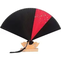 OEM Sèche-cheveux pliable en bambou, couleur blanc-rouge