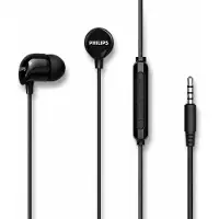 Philips TAE1156BK/03 Austinas ar mikrofonu (Filaire), Écouteurs, Noir