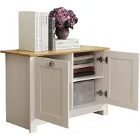 VCM Commode en bois | Buffet avec portes tournantes | Dimensions env. H. H. 60 x W. 89 x D. 40 cm - Balusa M