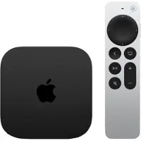 Apple TV 4K, , A15, 64 Go, AVC, H.264, HEVC, M4V, MP4, MPEG4, AAC, AC3, AIFF, EAC3, FLAC, HE-AAC, MP3, MP3 VBR, WAV, GIF, HEIF, JPEG, TIFF