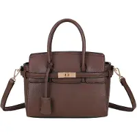 Gallantry Paris Gallantry, sac à main Camélia Damentasche en similicuir avec un motif texturé, couleur marron foncé