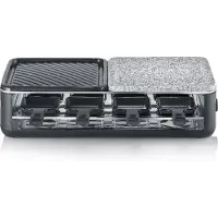 Severin 2366 Raclette Black Line 8er m. 1/2 Stein 1/2 Antihaftplatte 304127 4008146044694