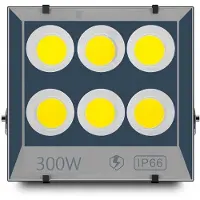 LedClick Lampe Halogène Led 300 W Réflecteur Pour La Construction, Le Jardin Et Les Entrepôts