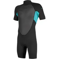 O'Neill Reactor-2 2 Mm Spring Short Sleeve Back Zip Shorty Noir 10 Years Enfants