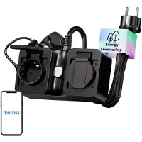 Meross Barre d'alimentation Mop320Ma-Eu Wi-Fi 2 prises Ip44