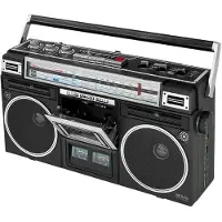 Silva Ghettoblaster Radio 4 bandes Lecteur cassette Entrée AUX USB BT Enregistrement USB