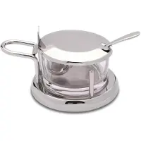 Weis Boîte à parmesan/confitures avec cuillère, Boîte de conservation, Argent