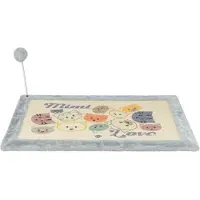 Trixie Mata do drapania Mimi z zabawką, dla kota, 70 × 45 cm, szara (70 cm, Gris, Multicolore)
