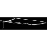 vidaXL Armature de store manuelle avec LED, couleur sable, 3,5 x 2,5 m