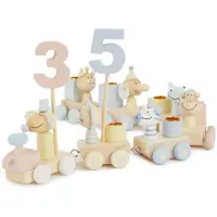 Bieco Birthday Train Beige Enfants