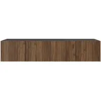 MargaretHadas24 Margaret Hadas24 Meuble TV Mio Meuble TV Meuble TV bas 200 cm Suspendu Design moderne Salon Montage mural, Meuble TV noir, catania