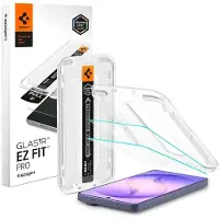 Spigen - (2 pack) Glas.tR EZ-FIT Pro (Anti-Reflection) (AGL11092) - Samsung Galaxy S26 - Clear (2 pcs, Samsung Galaxy S26), Téléphone portable : film de protection, Transparent