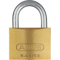 ABUS Cadenas en laiton 45/50 - avec cylindre à goupilles de précision avec goupilles à tête champignon -