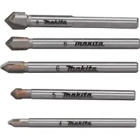 Makita E-25410 Glas-/Fliesenbohrer-Set 5-tlg. (4 mm, 5 mm, 6 mm, 8 mm)
