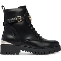 GUESS Bottines à lacets 'OLANNA' or / noir