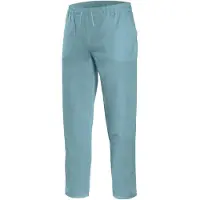 VELILLA Pantalon personnel médical Bleu Ciel L