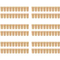 Semoic 120 Pcs / Lot LièGe En Bois Naturel Bouchon de Vin Bouchon de Bouteille En Bois Bouchon Type de Cône Bouchons de Vin Bouchon Bouchon D'ÉtanchéIté