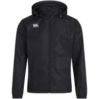 Canterbury Vaposhield veste de pluie zippée intégrale noire petite taille
