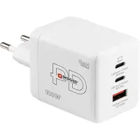 Skross Reisesteckeradapter (100 W, 3 ports), Chargeur USB, Blanc