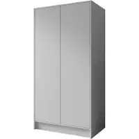 MargaretHadas24 Armoire battante Margaret Hadas, modèle Goya, 100 cm (blanc). Armoire avec système d'ouverture par simple pression, offrant un grand espace de rangement, avec étagères et penderies, design moderne