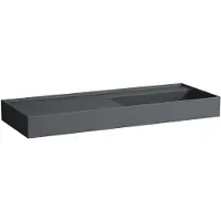 Laufen Kartell lavabo, encastré, tablette à gauche, sans trou pour robinet, sans trop-plein, 1200x460mm, H8133337581121