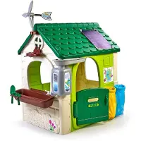 FEBER Maison de jardin Eco Feeder Tri des déchets Imitation panneau solaire