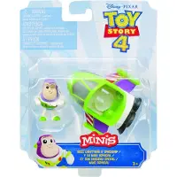 Mattel HISTOIRE DE JEU 4 - Minifigure Buzz l'Éclair et son vaisseau