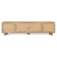 GINER Y COLOMER Meuble TV Natura en bois de manguier, 51 cm x 200 cm x 40 cm,