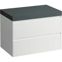 Laufen LANI Plan de lavabo gris signalisation incl. meuble sous-lavabo, sans découpe, 785x495x580mm, H4055501122611