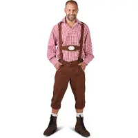 Blackmagic Design Lederhose Edelweiss Polyester Marron L