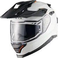 NEXX Y.TRAVL Plain Pearl Blanc Casque Intégral Adventure Taille 2XL