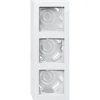 Gira Boîtier AP 3-f. blanc pur 106329 (106329)