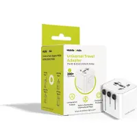 Mobile Origin Adaptateur de voyage universel Pw30 UE/Royaume-Uni/États-Unis/Australie - Blanc