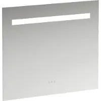 Laufen Miroir Leelo Run avec éclairage LED horizontal intégré, cadre en aluminium, 800 mm, version avec 3 interrupteurs à capteur tactile, H4476439501441