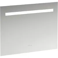 Laufen Miroir Leelo courant avec éclairage LED horizontal intégré, cadre en aluminium, 900 mm, version avec 3 interrupteurs à capteur tactile, H4476539501441