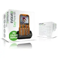 Evolve EasyPhone XR, téléphone portable pour seniors avec chargeur, orange