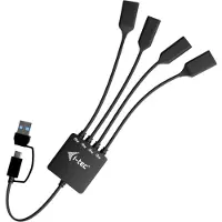 I-Tec Usb-c & Usb-a 4-port Hub Argenté