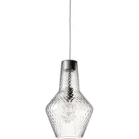 Zafferano Romeo Suspension Ø.250X3180Mm. 1Xe27 70W Hs-Ip20-Ver.Grey, Vtr Transparent.