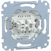 Merten MEG3615-0000 Interrupteur électrique Rocker switch 1P Métallique (MEG3615-0000)