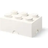 LEGO Brick 6 boîte de rangement, blanc - LEGO