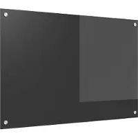 Syfax Crédence de cuisine Gris foncé 90 x 60 cm verre trempé