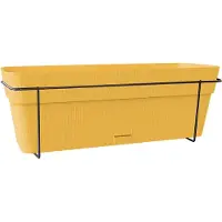 Stefanplast Jardinière Balcon Stefanplast Ethica 9l 50x18x17 Cm Moutarde
