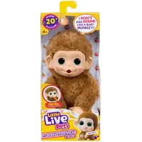 Little Live Pets Animal en peluche Mon Bébé Singe Mini Caramel