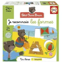 Educa Jeu couleur et forme Petit Ours Brun Je reconnais les formes