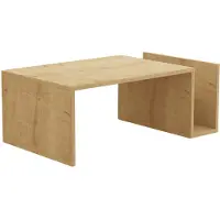 Skye Decor , Memo - Sapphire Oak, table basse, chêne saphir, 100 % CHIPBOARD ENDUIT DE MÉLAMINE, 86,8 x 50 x 32,4 cm