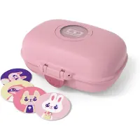 Monbento Boîte à goûter pour enfants MB Gram Blush, Lunch box, Pink