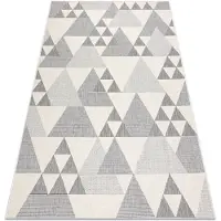 Rugsx Tapis SPRING 20409662 triangles, à cordes, à boucles - crema 80x150 cm